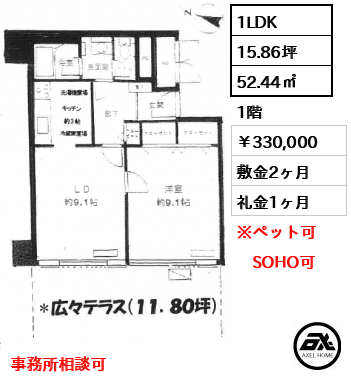 チュリス赤坂 330,000円