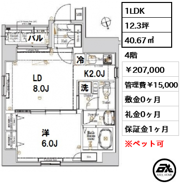 Log銀座東 (ログ銀座東) 20.7万円