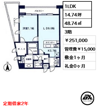 オーキッドレジデンス神楽坂 251,000円