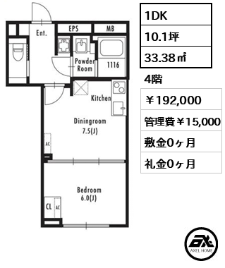 GRANPASEO市谷仲之町（グランパセオ市谷仲之町） 19.2万円