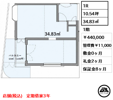 Q-ROOMS.（店舗） 440,000円