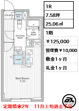 レジデンス市谷仲之町 125,000円