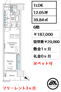 ロイヤルパークス有明 187,000円