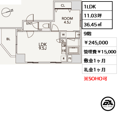 エスペランサ神宮前 245,000円