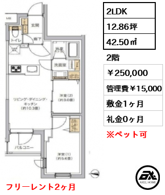 リビオメゾン湯島 250,000円
