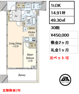 パークコート渋谷ザタワー 45万円