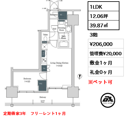 ブルックサイドレジデンス木場 20.6万円