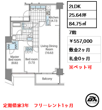 コンフォリア新宿イーストサイドタワー 55.7万円