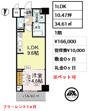 ロイジェント潮見 16.6万円