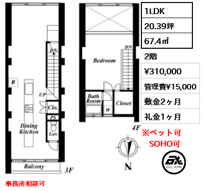 ｃーＭＡ２元麻布（シーエムエーツー元麻布） 31万円