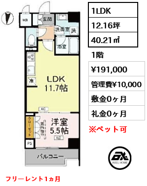 ロイジェント潮見 19.1万円