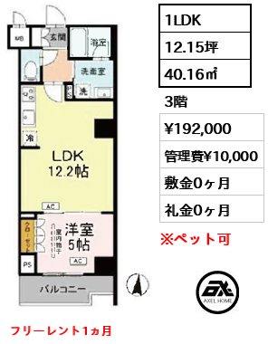 ロイジェント潮見 19.2万円