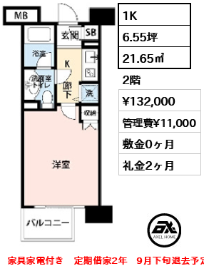 レジディア新宿イーストⅡ 13.2万円