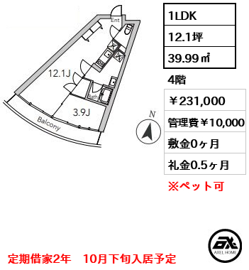 GranDuo代々木2（グランデュオ代々木2） 231,000円