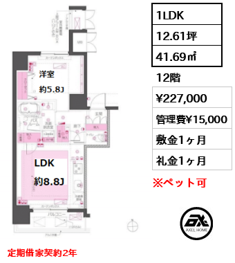 ZOOM東神田 22.7万円