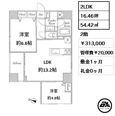 ELSTANZA神田須田町 (エルスタンザ神田須田町) 313,000円