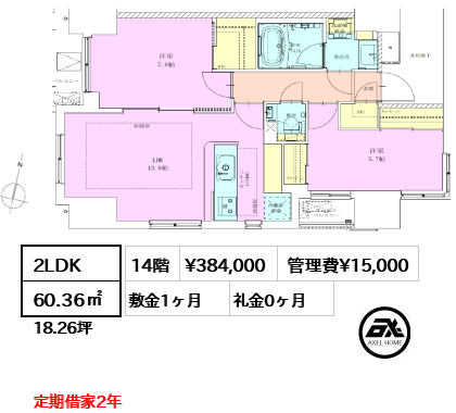 半蔵門レジデンス 38.4万円
