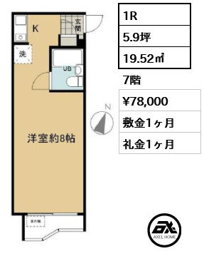 勝どきハイデンス 7.8万円
