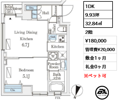 フルハウス飯田橋 18万円