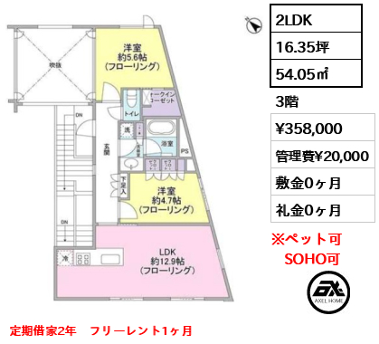 ポラスト代々木 35.8万円
