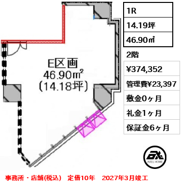 （仮称）代々木3丁目ビル（事務所・店舗） 37.4万円