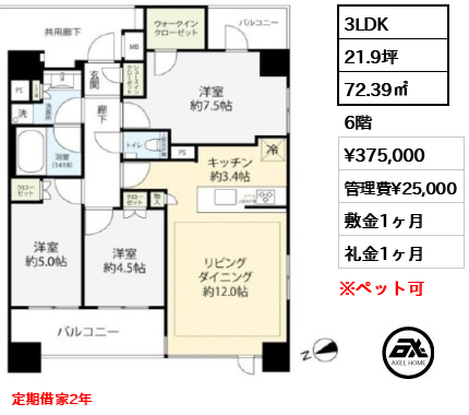 リビオ東京日本橋 37.5万円