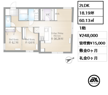サクラスプリング月島リバーサイド 24.8万円