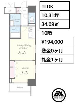 ROOTs Shinjuku Wakamatsucho(ルーツ新宿若松町） 19.4万円