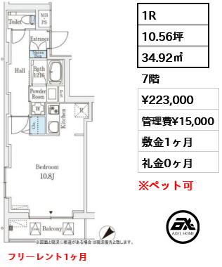 ロイジェント銀座 22.3万円