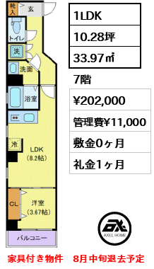 ゼファーズ日本橋浜町 20.7万円