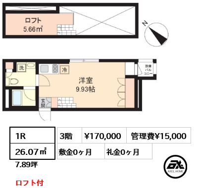 PASEO神宮前（パセオ神宮前） 17万円