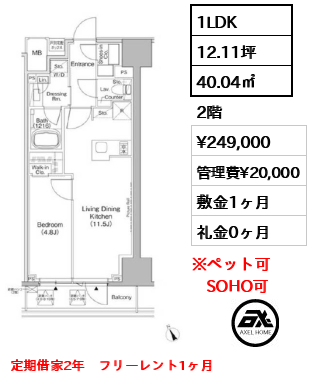 ザ・パークハビオ日本橋茅場町 24.9万円