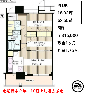 ザ豊洲タワー （THE TOYOSU TOWER） 315,000円