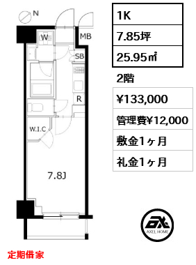 KDXレジデンス豊洲 （ケーディーエックス） 13.3万円