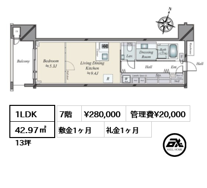 プラウド神田 28万円