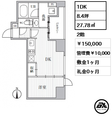 カバナプラス新富町（CAVANA + SHINTOMICHO） 15万円