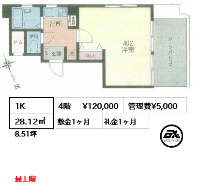 ウエスト青山 12万円