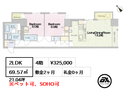 ムルーエ築地 32.5万円