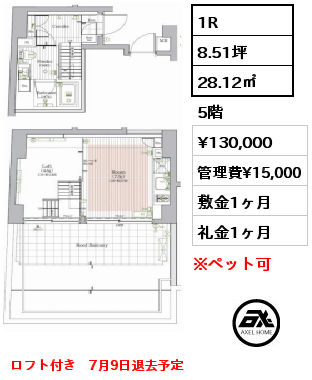 プレミアムキューブ元代々木 13万円