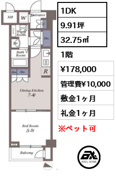 ドゥーエ参宮橋 17.8万円