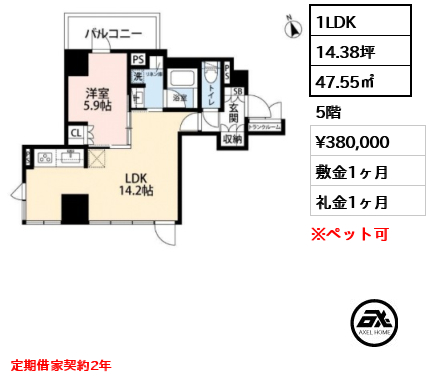 希神楽坂テラス 38万円