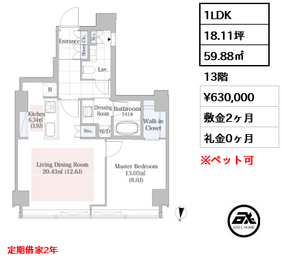 ラ・トゥール渋谷　(La Tour SHIBUYA)　 63万円