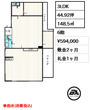 ローヤル若葉 59.4万円