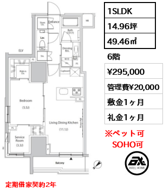 ザ・パークハビオ市ヶ谷イースト 29.5万円