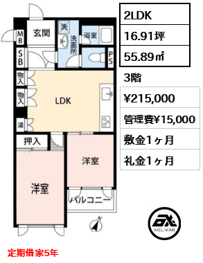 パレドール原宿 21.5万円