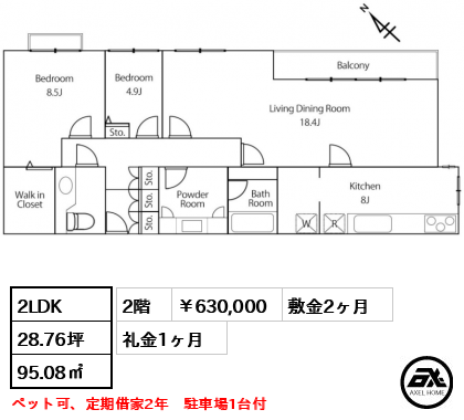 表参道シティハウス 63万円