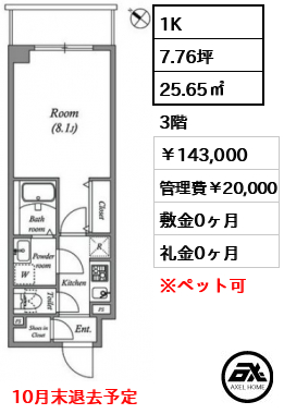 ルネサンスコート新宿余丁町 143,000円