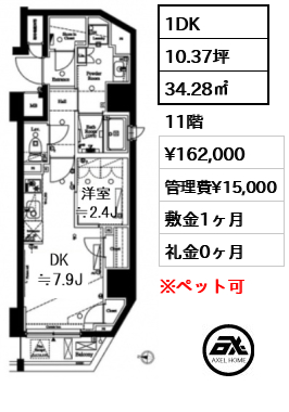 アクサス渋谷初台 16.2万円