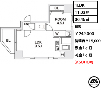 エスペランサ神宮前 242,000円