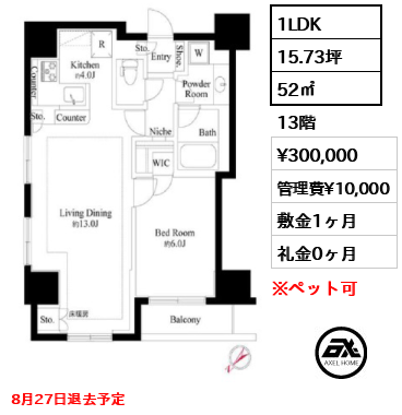 グランスイート銀座レスティモナーク 30万円